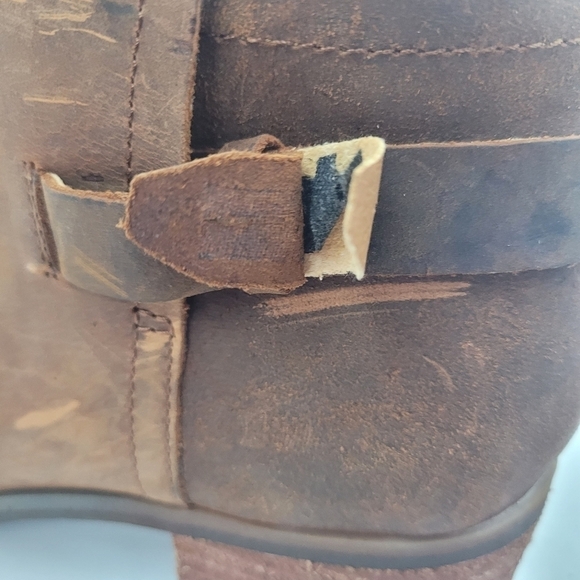 Korks by Kork-Ease Sonya Brown Leather Ankle Boots Size 10 - Picture 4 of 15